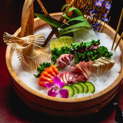 Various sashimi.