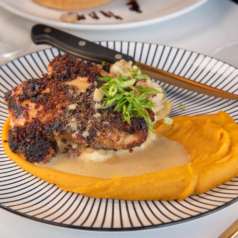 MAPLE-PECAN CRUSTED CHICKEN photo