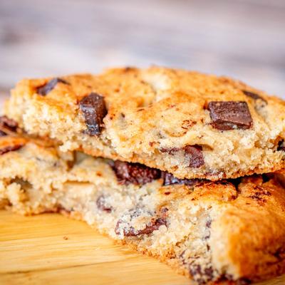 Our cookies are big and chocolaty!.