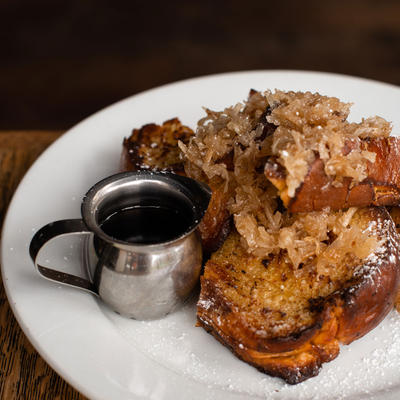 French toast with syrup