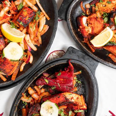 Tandoori Mixed Grill plates.
