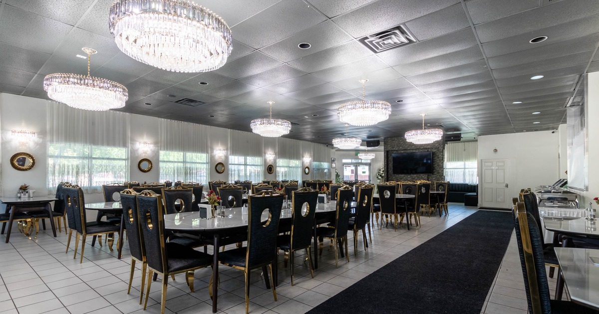 Interior, tables ready for guests