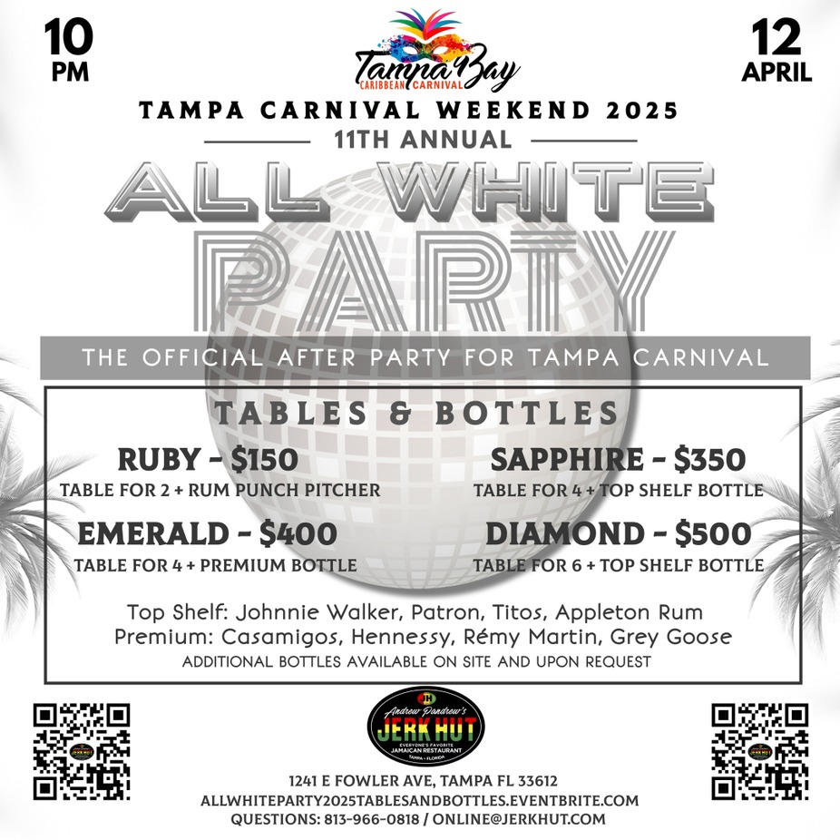 All White Party 2025 - The Official After Party for Tampa Carnival event photo