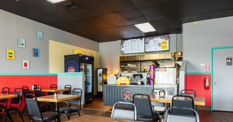Interior seating area and order counter