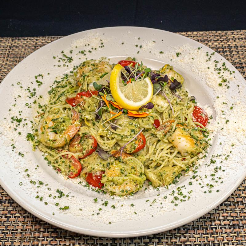menu item 17 of 29, Shrimp Pesto Pasta