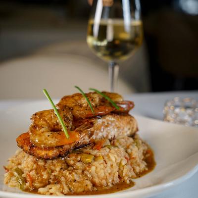 Bourbon Street Salmon And Shrimp