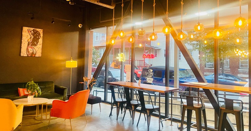 Interior, seating place near window