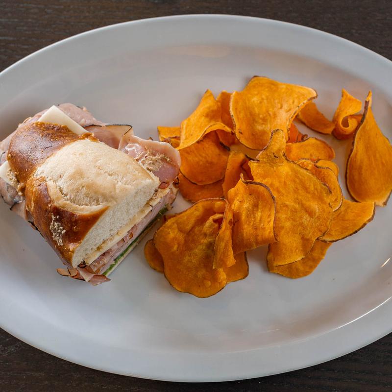 Ham on Pretzel photo