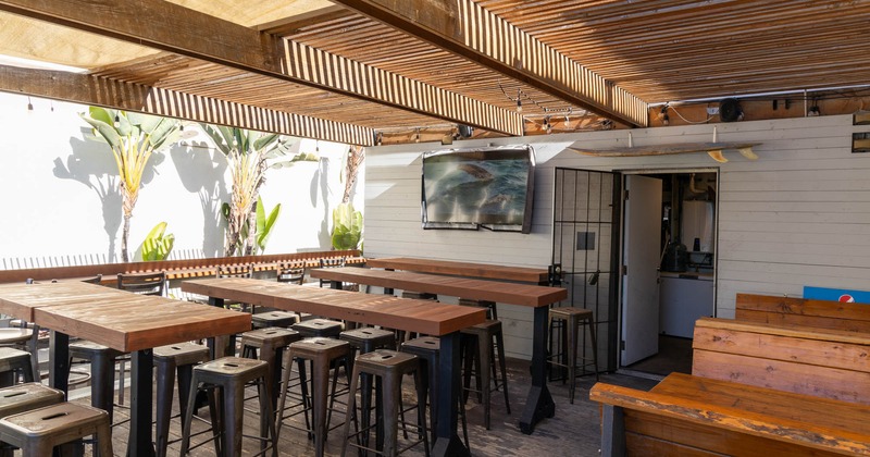 Exterior, covered patio area