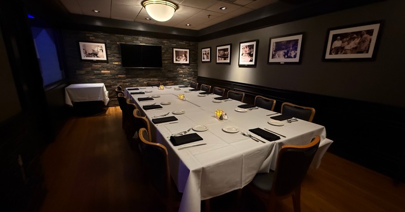 Conference table from side angle.