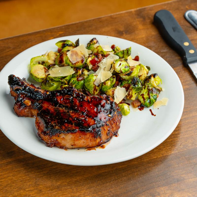 menu item 24 of 38, 14oz Bone-in Pork Chop (GF)