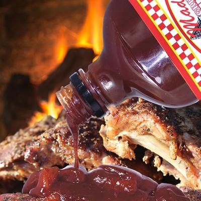 Juicy, slow-cooked BBQ ribs.