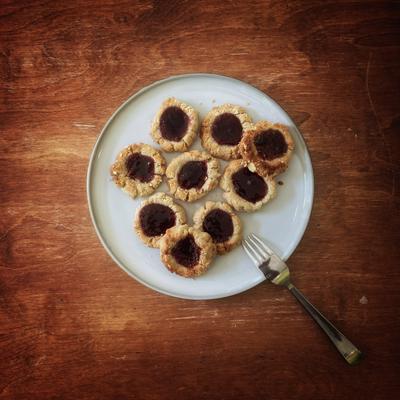 Thumbprint cookie.