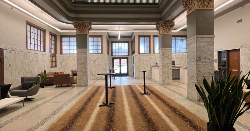 Cocktail and wine bar area