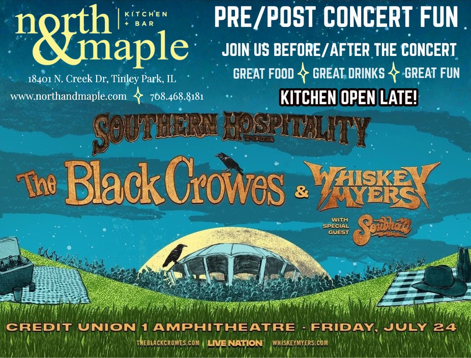 Black Crowes with Whiskey Myers Pre and Post Concert Fun! event photo