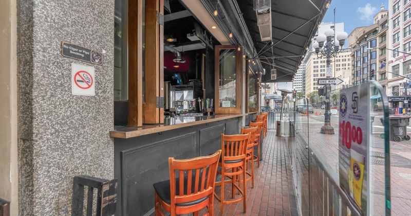 Exterior, seating area, chairs