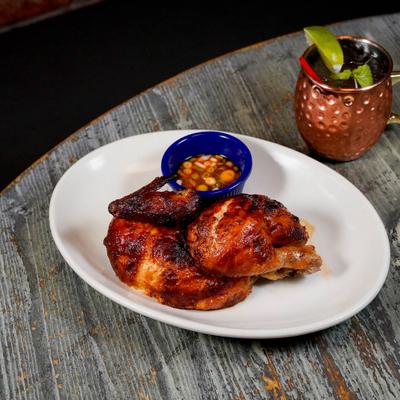 Rotisserie roast chicken.