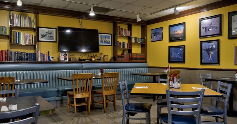 Cozy interior dining area