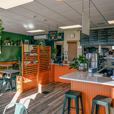 Interior, seating and bar areas.