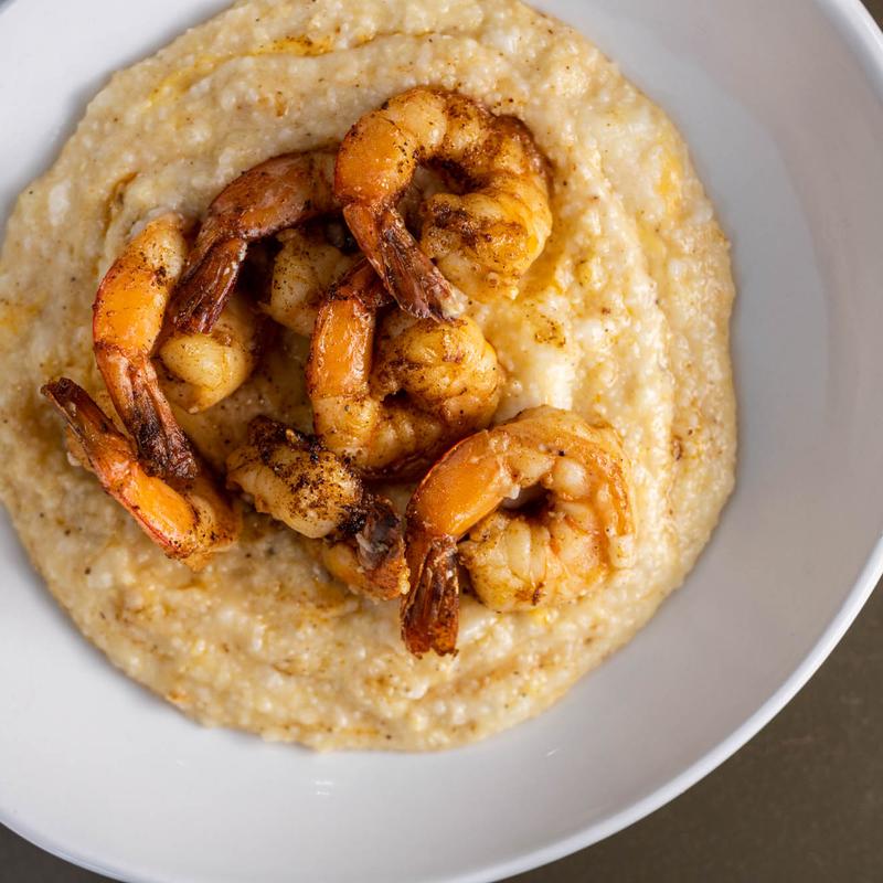 Cajun Shrimp and Cheesy Grits photo