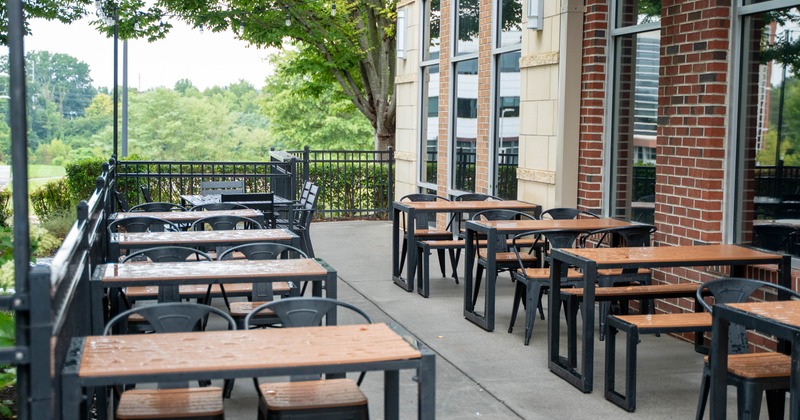 Exterior seating area