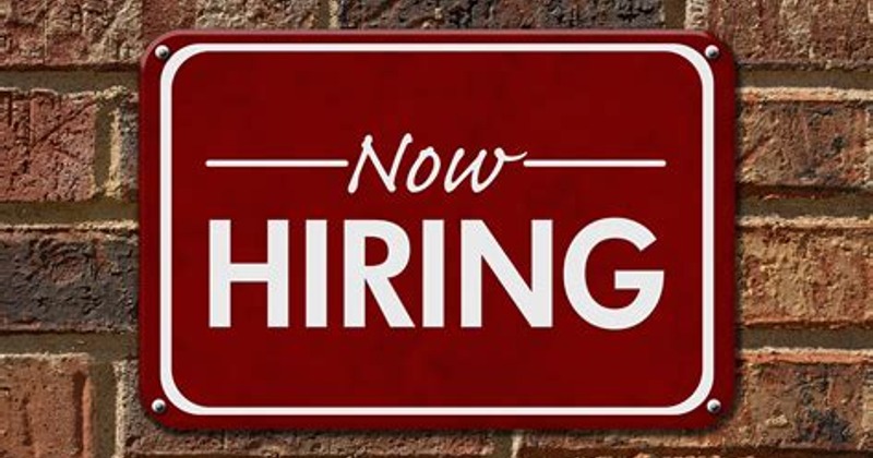 Now Hiring sign