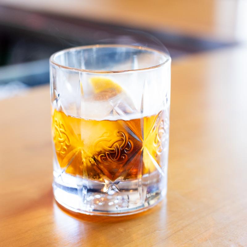 smoked old fashioned photo