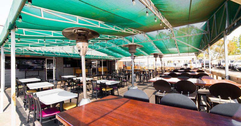Interior, view down the bar