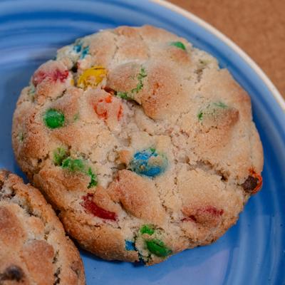 Cookies with MnMs.