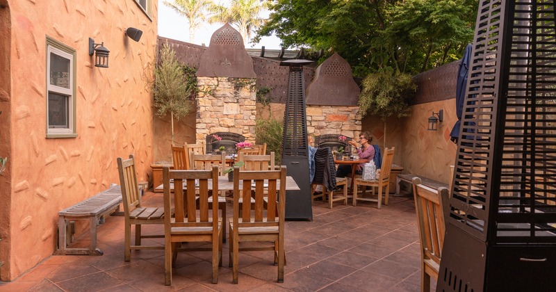 Outdoor patio seating