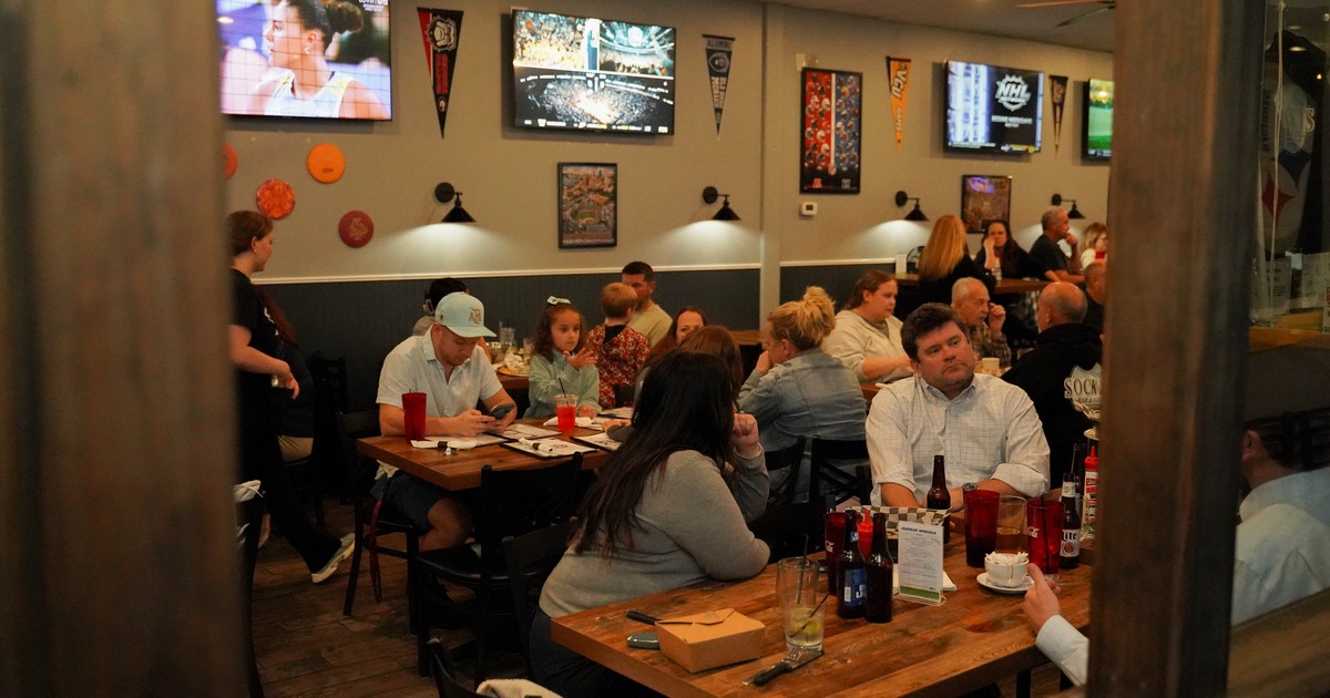 Interior, diner area, tables, chairs, guests
