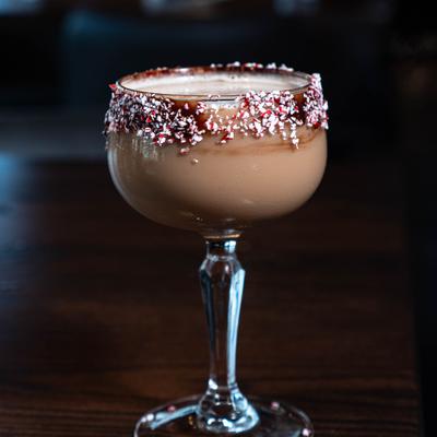 Chocolate peppermint martini.