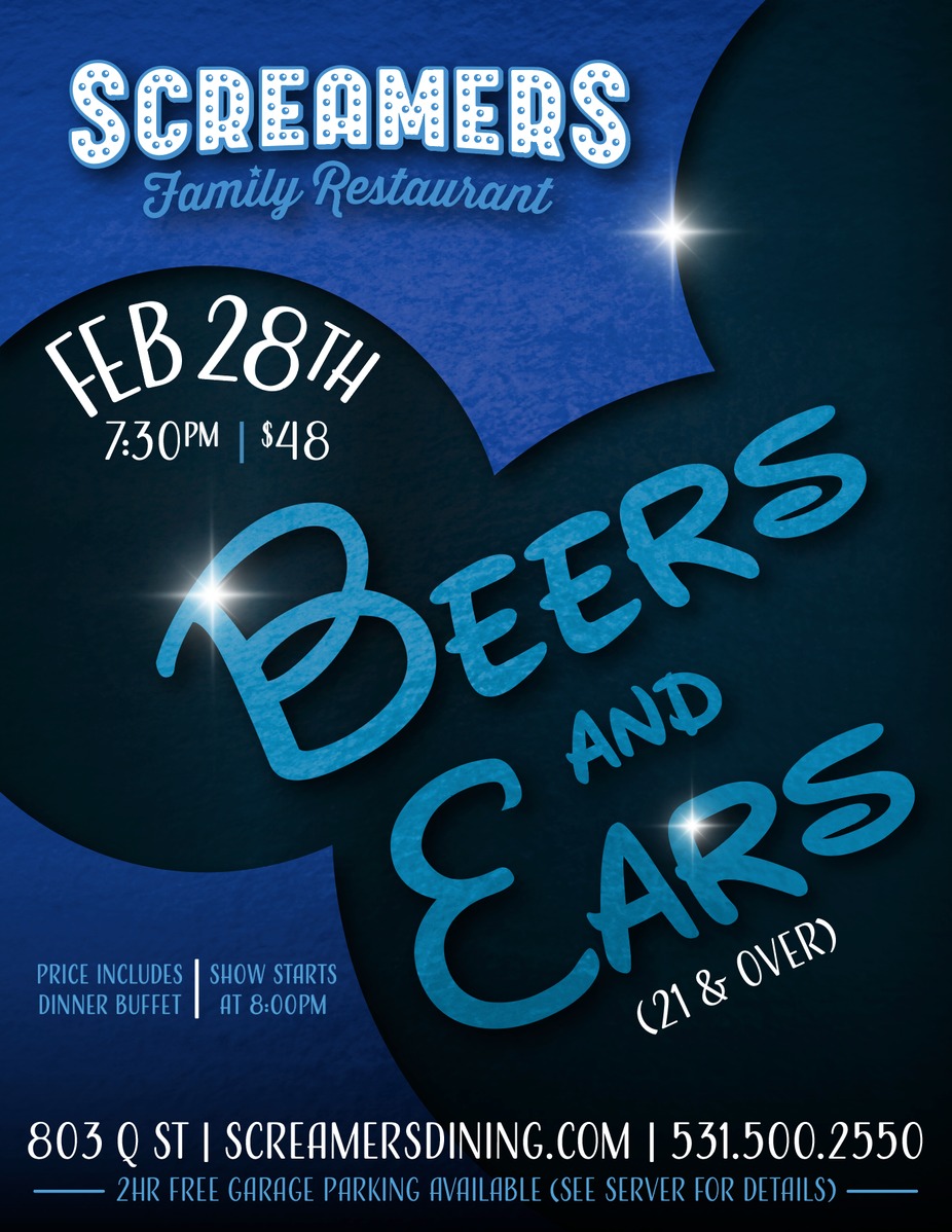 Beers and Ears (21+ Show - price includes dinner buffet/dessert) event photo