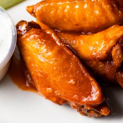 buffalo wings crispy.