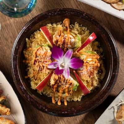 Mixed decorated salad