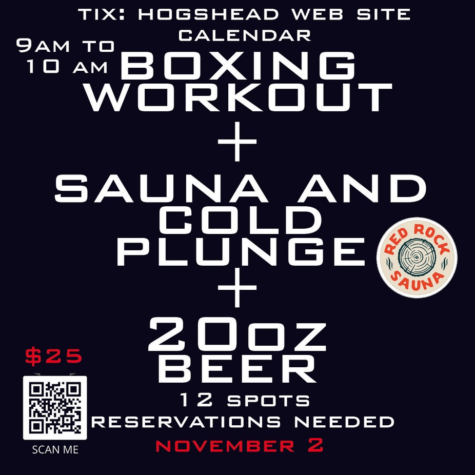 Boxing workout Sauna and BEER event photo