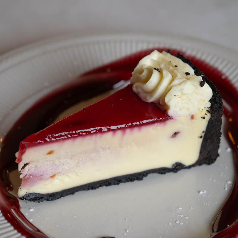 White Chocolate Raspberry Cheesecake photo