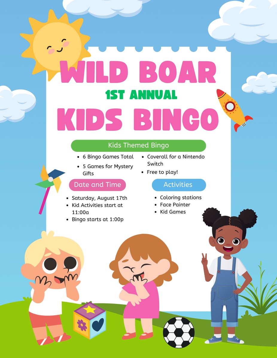 1st Annual Kids Bingo! event photo