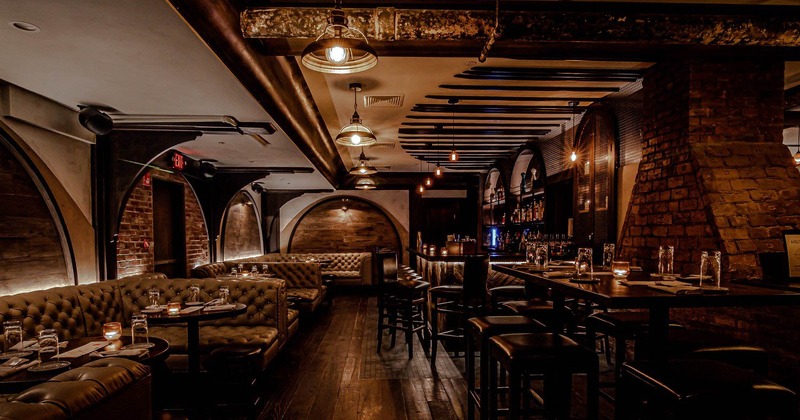 Interior, booths and tables