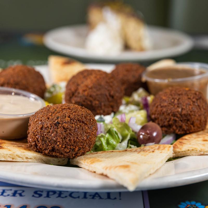 menu item 5 of 14, Greek Salad With Falafel