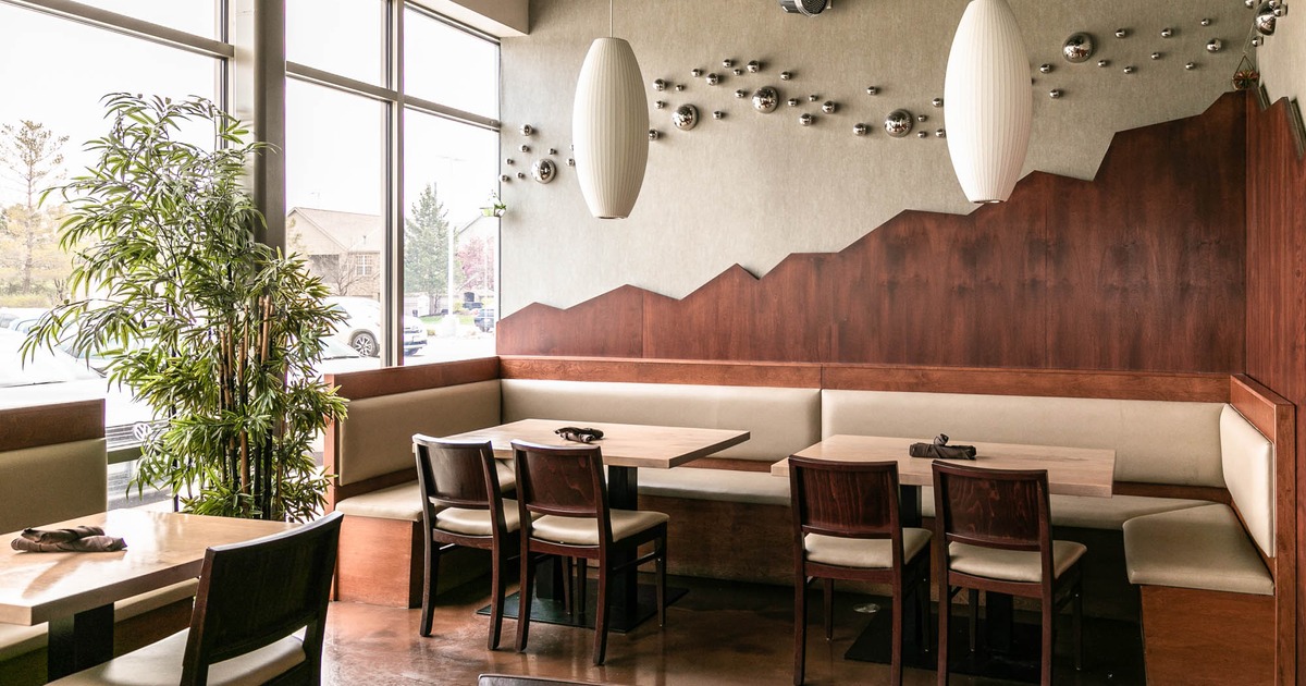 Interior, banquette seating