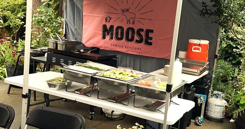 The interior space of the venue