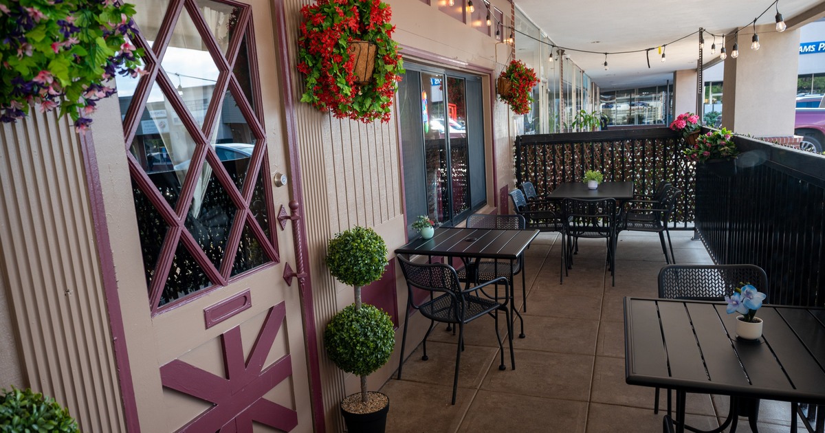 Exterior, patio seating space