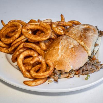 Beef Philly sandwich.