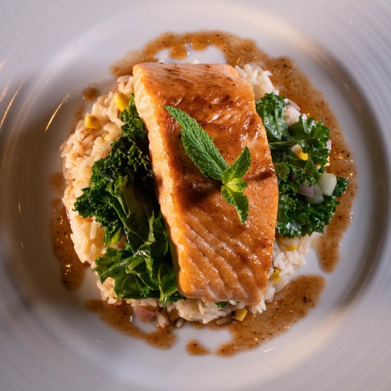 Pan seared Salmon photo