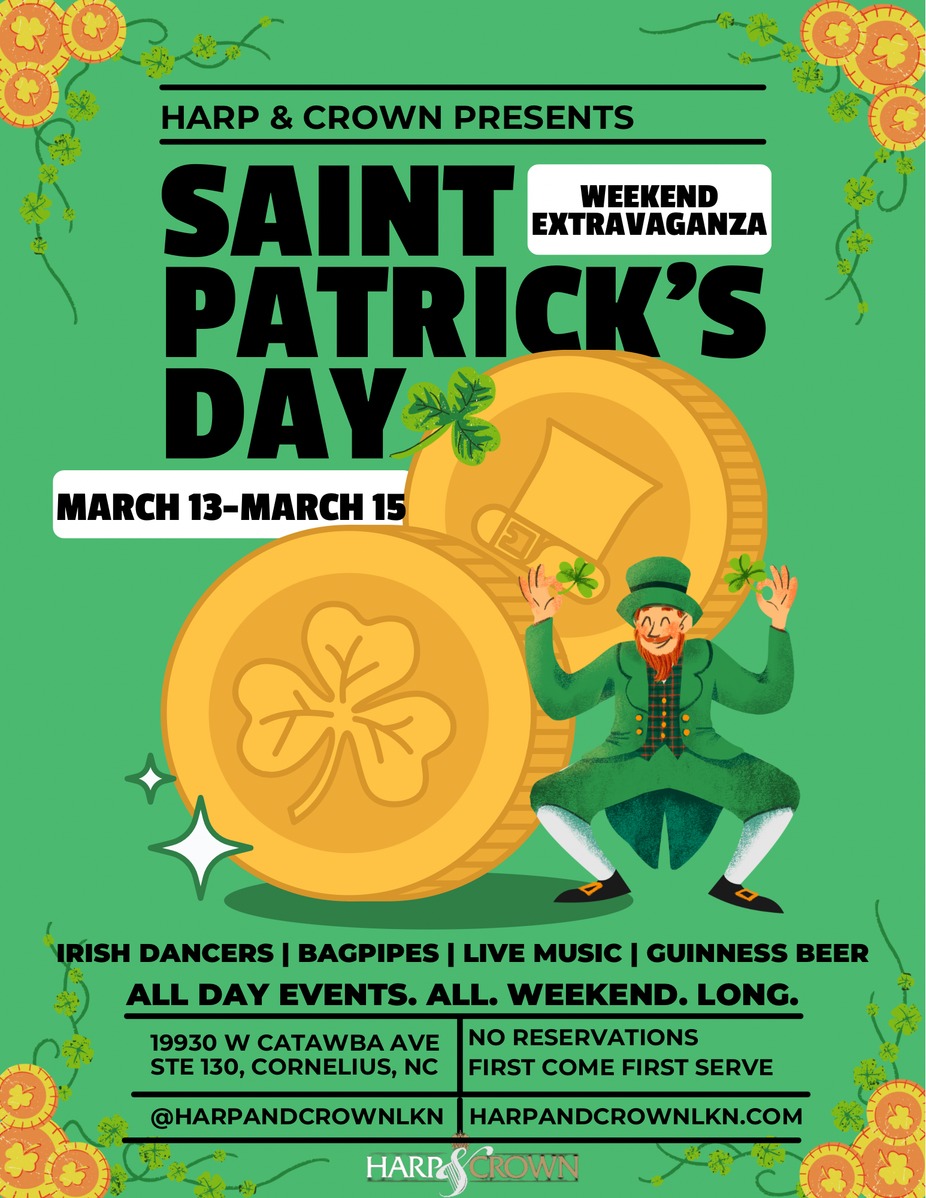 Saint Patrick’s Weekend Extravaganza at Harp & Crown! ☘️ event photo