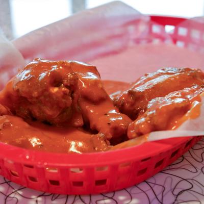 Buffalo Chicken Wings, close-up.