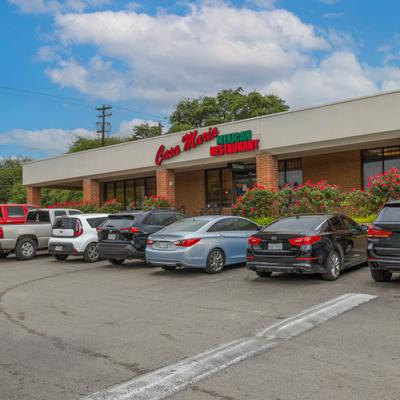 Restaurant and car park