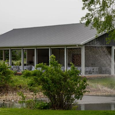 Wedding Pavilion in the Summer.