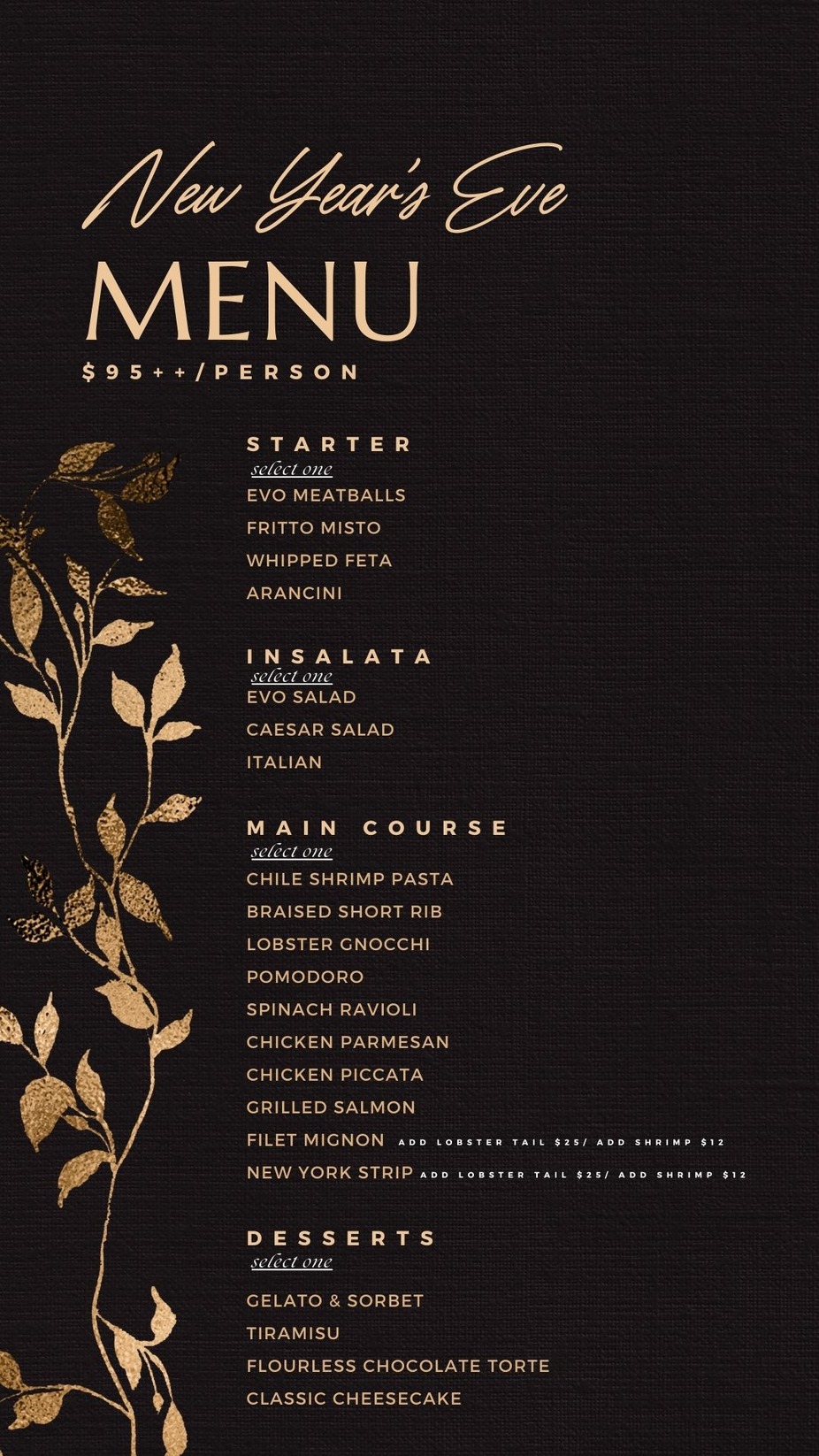 New Year's Eve event photo